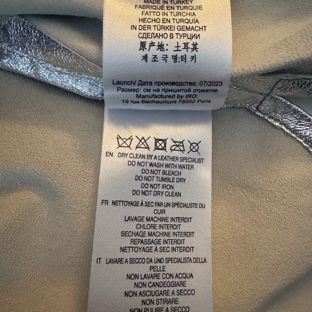 NWT IRO Nazil Leather Overshirt - Picture 11 of 11